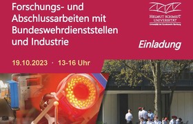 Einladung zur Informationsveranstaltung „Forschungs- und Abschlussarbeiten mit Bundeswehrdienststellen und Industrie am 19.10.2023